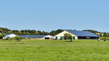 18 Haziran 2025 - Karlshagen-Almanya: Mürettebat Usedom adasındaki yeni bir elektrik santraline şalter ve yüksek gerilim hatları kurarak bölgesel elektrik şebekesi altyapısını güçlendirdi.