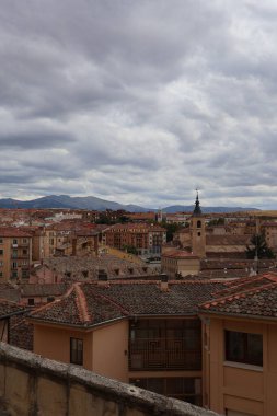 İspanya, Segovia şehir manzarası. Yüksek kalite fotoğraf. 