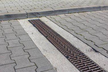 Doğrusal Metal drenaj Izgarası Şehir Su İdaresi için Gri Yol 'a Gömülü