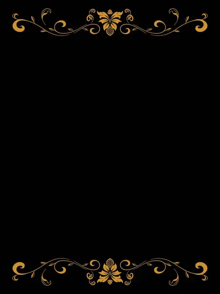 Tebrik kartı için klasik tarzlı lüks süs tasarımı.