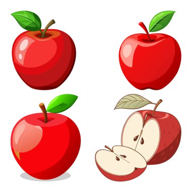 Elma vektör Art stili vol-5