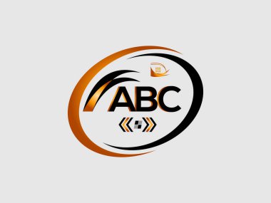 ABC Harf Logosu Tasarımı. ABC Basit ve modern monogram logosu. Soyut Alfabe Vektör Tasarımı.