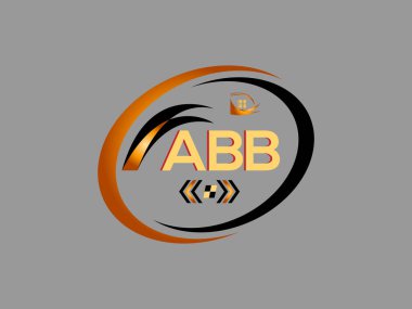 ABB harfli logo tasarımı. ABB Basit ve modern monogram logosu. Soyut Alfabe Vektör Tasarımı.