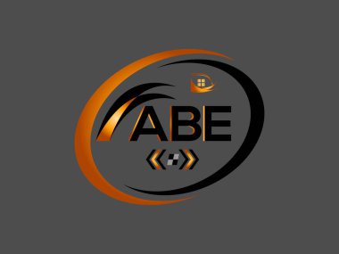 ABE Harf Logosu Tasarımı. ABE Basit ve modern monogram logosu. Soyut Alfabe Vektör Tasarımı.