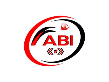 ABI Harf Logosu Tasarımı. ABI Basit ve modern monogram logosu. Soyut Alfabe Vektör Tasarımı.