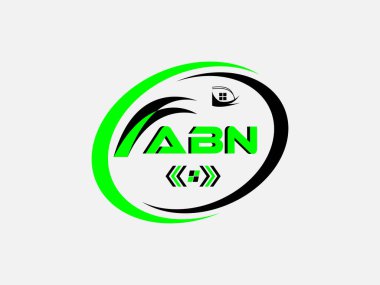 ABN Harf Logosu Tasarımı. ABN Basit ve modern monogram logosu. Soyut Alfabe Vektör Tasarımı.