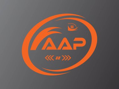 AAP harf logosu tasarımı. AAP Basit ve modern monogram logosu. Soyut Alfabe Vektör Tasarımı.