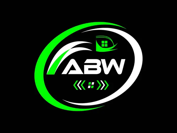 ABW Harf Logosu Tasarımı. ABW Basit ve modern monogram logosu. Soyut Alfabe Vektör Tasarımı.