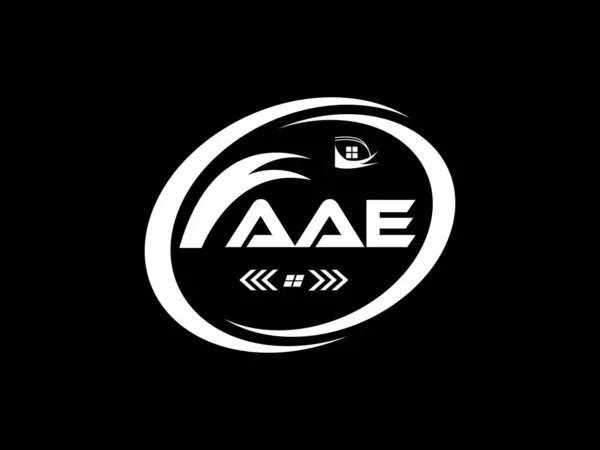 AAE harf logosu tasarımı. AAE basit ve modern monogram logosu. Soyut Alfabe Vektör Tasarımı.