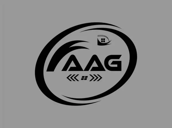 AAG harf logosu tasarımı. AAG Basit ve modern monogram logosu. Soyut Alfabe Vektör Tasarımı.