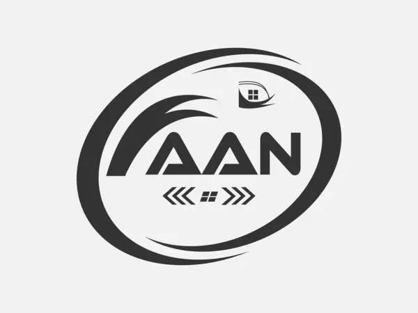 AAN Harf Logosu Tasarımı. AAN Basit ve modern monogram logosu. Soyut Alfabe Vektör Tasarımı.