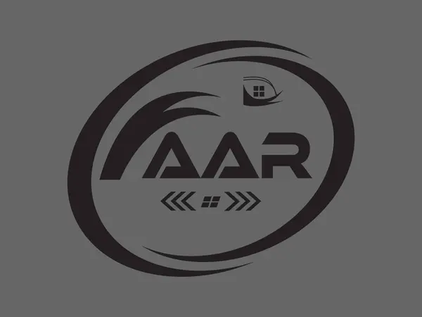 AAR Harf Logosu Tasarımı. AAR Basit ve modern monogram logosu. Soyut Alfabe Vektör Tasarımı.