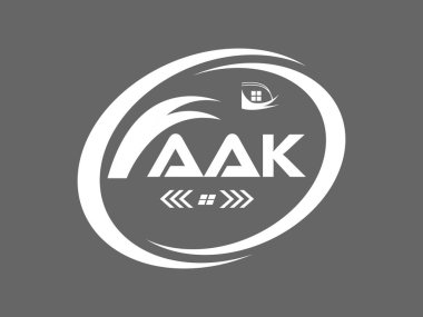 AAK mektup logosu tasarımı. AAK Basit ve modern monogram logosu. Soyut Alfabe Vektör Tasarımı.