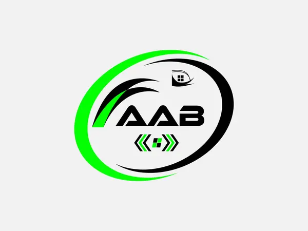 AAB harfli logo tasarımı. AAB Basit ve modern monogram logosu. Soyut Alfabe Vektör Tasarımı.