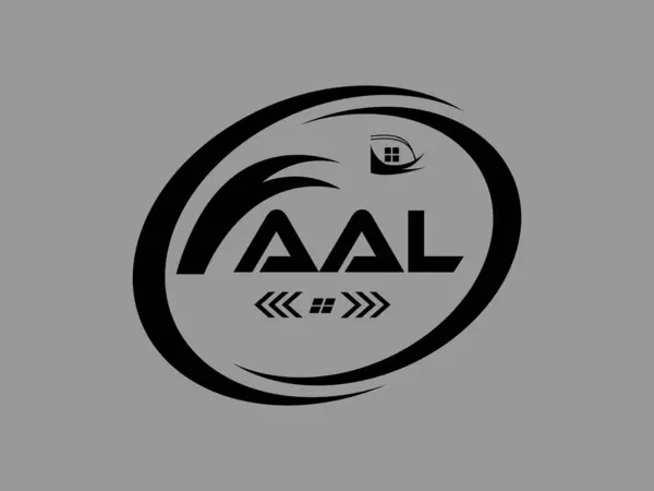 AAL Harf Logosu Tasarımı. AAL Basit ve modern monogram logosu. Soyut Alfabe Vektör Tasarımı.