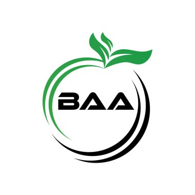BAA Harf Logosu Tasarımı. BAA Basit ve modern monogram logosu. Soyut Alfabe Vektör Tasarımı.