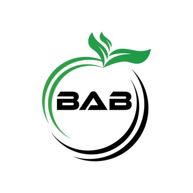 BAB harfli logo tasarımı. BAB Basit ve modern monogram logosu. Soyut Alfabe Vektör Tasarımı.