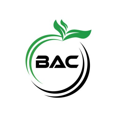 BAC Harf Logosu Tasarımı. BAC Basit ve modern monogram logosu. Soyut Alfabe Vektör Tasarımı.