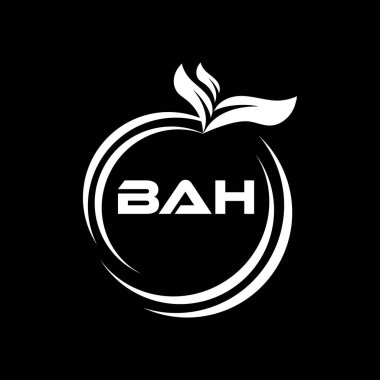 BAH mektup logosu tasarımı. BAH Basit ve modern monogram logosu. Soyut Alfabe Vektör Tasarımı.