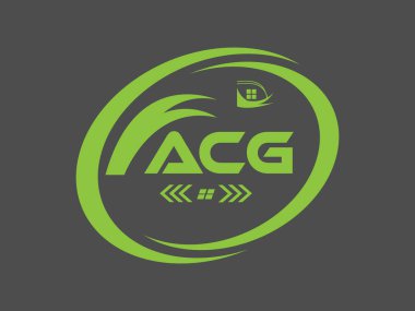 ACG harf logosu tasarımı. ACG Basit ve modern monogram logosu. Soyut Alfabe Vektör Tasarımı.