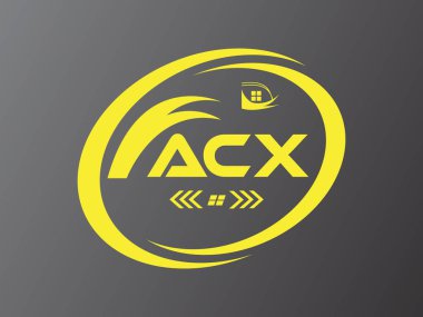 ACX mektup logosu tasarımı. ACX Basit ve modern monogram logosu. Soyut Alfabe Vektör Tasarımı.