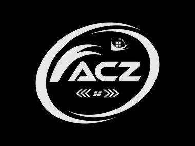 ACZ harf logosu tasarımı. ACZ Basit ve modern monogram logosu. Soyut Alfabe Vektör Tasarımı.