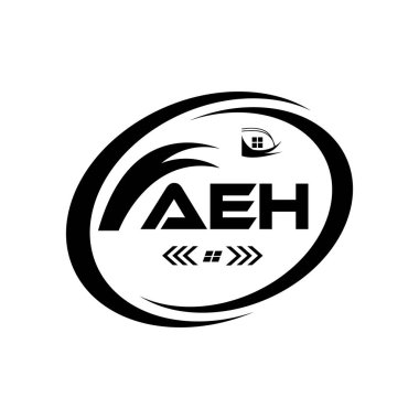 AEH harf logosu tasarımı. Basit ve modern monogram logosu. Soyut Alfabe Vektör Tasarımı.