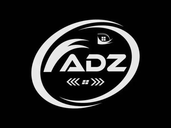 ADZ harf logosu tasarımı. ADZ Basit ve modern monogram logosu. Soyut Alfabe Vektör Tasarımı.