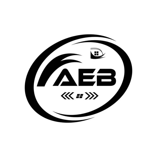 AEB harfli logo tasarımı. AEB Basit ve modern monogram logosu. Soyut Alfabe Vektör Tasarımı.