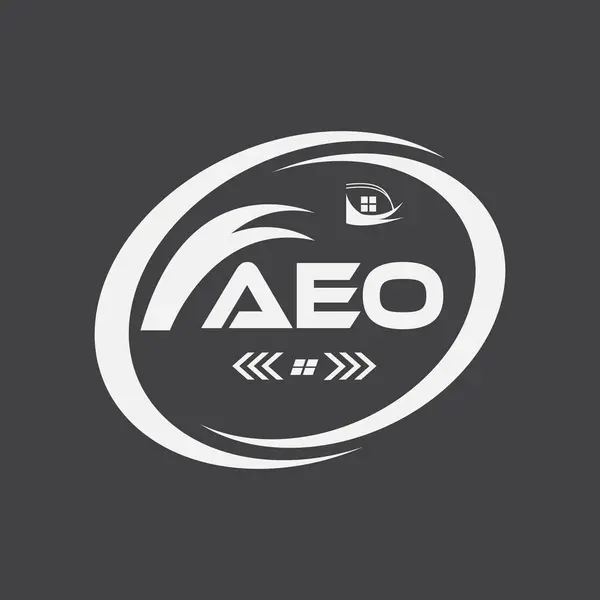 AEO harf logosu tasarımı. Basit ve modern monogram logosu. Soyut Alfabe Vektör Tasarımı.