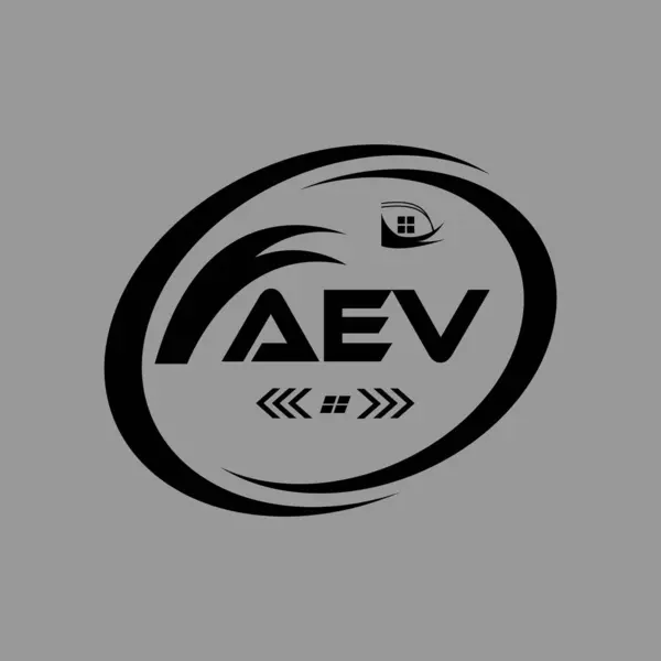 AEV harf logosu tasarımı. AEV Basit ve modern monogram logosu. Soyut Alfabe Vektör Tasarımı.