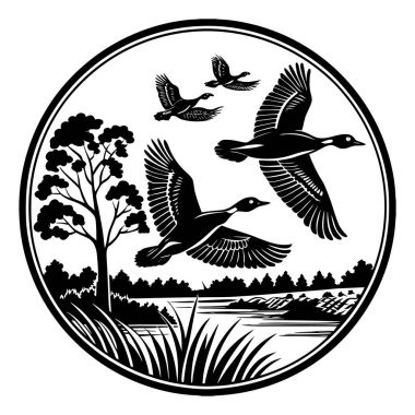 Minimalist Kuş Silüeti Koleksiyonu