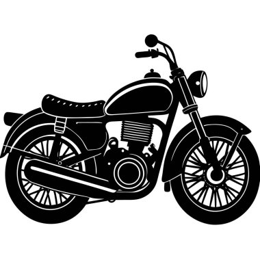 Retro Vintage Motosiklet Görünümü