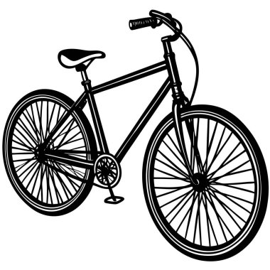 Siluette Klasik Bisiklet Çizimi