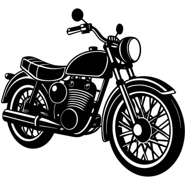 Retro Vintage Motosiklet Görünümü