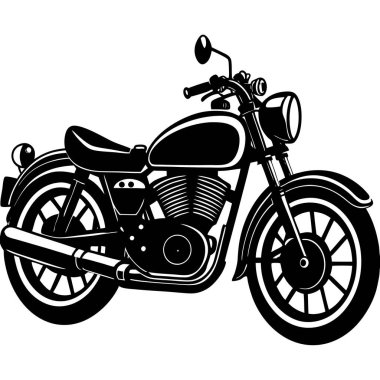 Retro Vintage Motosiklet Görünümü