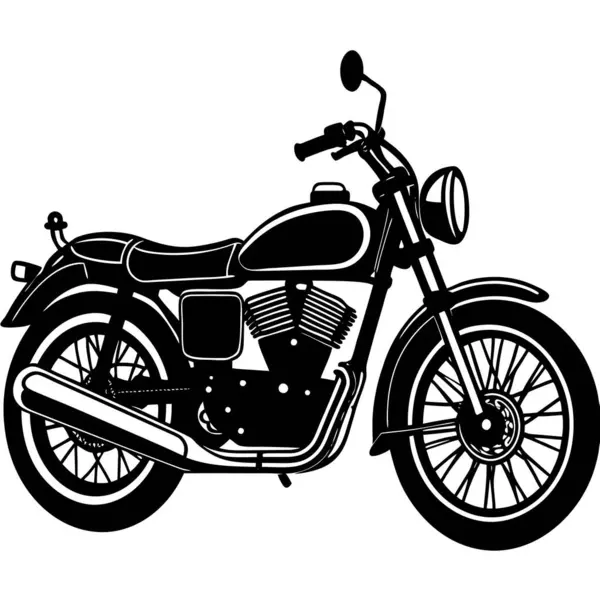 Retro Vintage Motosiklet Görünümü