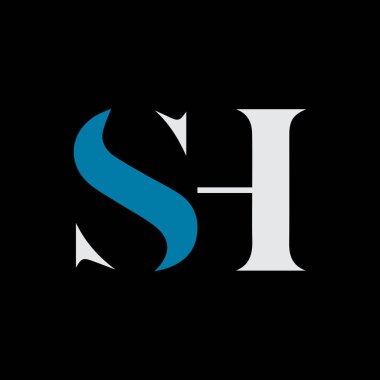 Yaratıcı SH Harf Logosu Kavramı