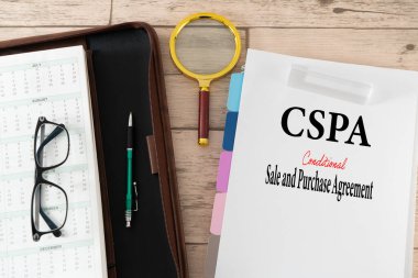 CSPA - Şartlı Satışlar ve Satın Alım Anlaşması Fotoğraf İllüstrasyonu 