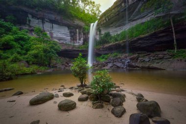Huay luang şelale, phu chong na IJD Milli Parkı, ubon ratchathani, thailand