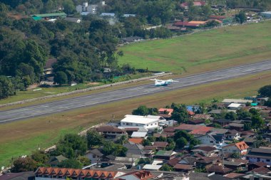 Bangkok Havayolları uçak rotası Chiang Mai (Cnx) - Mae Hong Son (Hgn) 2 Ocak 2019 tarihinde Mae Hong Son Havalimanı 'nda kalkışa hazırdır.