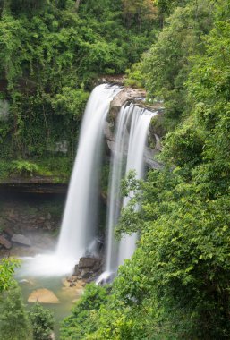 Huay luang şelale, phu chong na IJD Milli Parkı, ubon ratchathani, thailand
