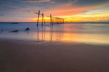 Pilai köprü, eski Phangnga, Tayland