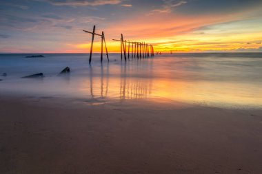 Pilai köprü, eski Phangnga, Tayland