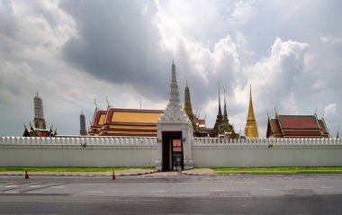 Wat Phra Kaew, Zümrüt Buddha Tapınağı, Bangkok, Tayland.