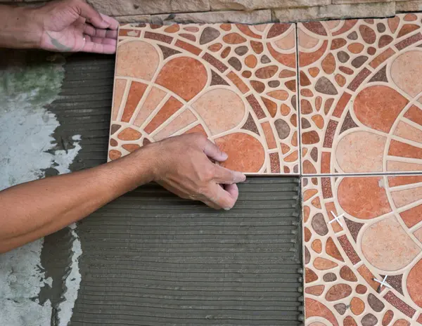 ayrıntılı bir duvar karoları