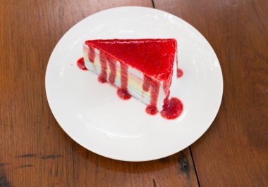 Çatallı bir parça kek.