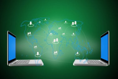 Internet iletişim ve bulut bilgi işlem kavramı