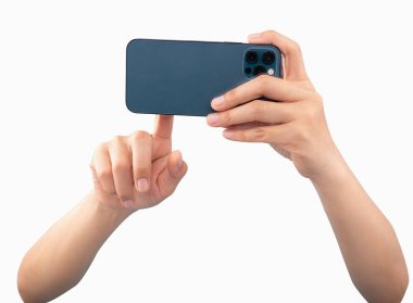 Bir kadın tutucu aygıtının maketi ve dokunmatik ekran