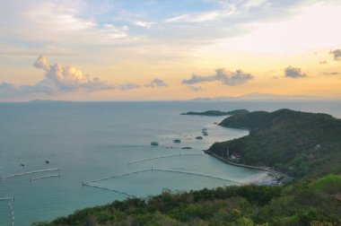 Koh Larne Adası tropik sahil şehirde pattaya, chonburi, Tayland.